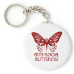 Anti-Social Butterfly Keychains