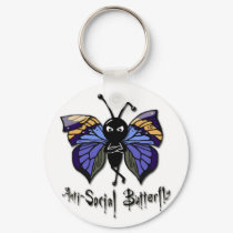 'Anti-Social Butterfly' Keychain by Articyn 'Anti-Social Butterfly' Keychain