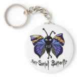 'Anti-Social Butterfly' Keychain