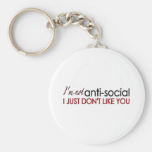 Anti-Social Key Chain