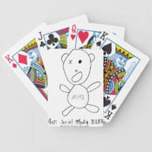 Anti Social Media Bear Deck Of Cards