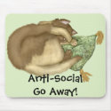 Anti-social mousepads by Kat_Kapers Anti-social mousepads