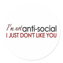 Anti-Social stickers by worldsfair Anti-Social stickers