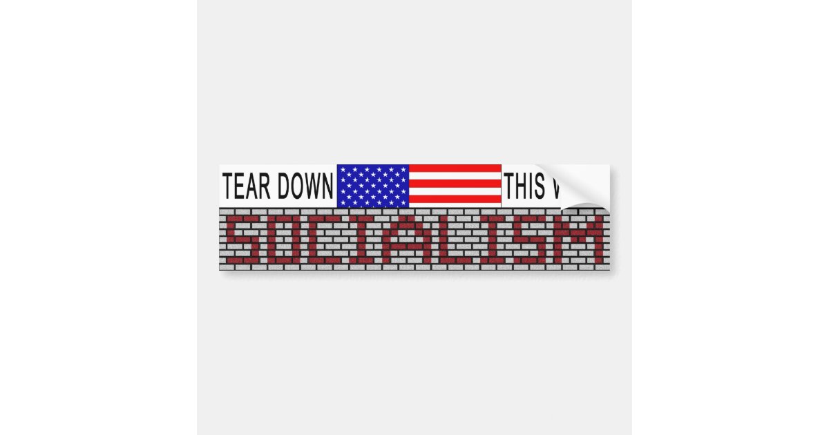 AntiSocialism bumper sticker Zazzle
