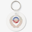 Anti Socialism Statement Krem & Obama Logos keychains