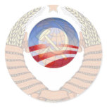 Anti Socialism Statement Krem & Obama Logos Sticker
