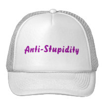 Anti-Stupidity Purple Mesh Hat