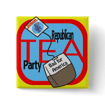ANTI-TEA PARTY BUTTON by politicaljunky