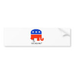 Anti Tea-Party Elephant Poop in Tea Cup Bumper Stickers