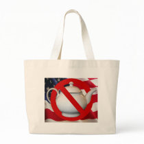 Anti Tea Party Flag Tote Bag