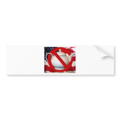 Anti Tea Party Flag Bumper Stickers by tiki66