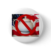 Anti Tea Party Flag Button