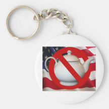 Anti Tea Party Flag Keychains