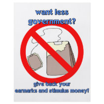 Anti tea party flyer design