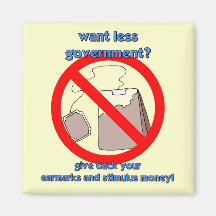 Anti tea party fridge magnet
