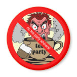 Anti tea party refrigerator magnets