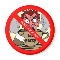 Anti tea party refrigerator magnets