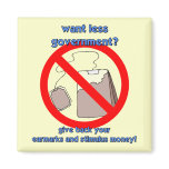 Anti tea party fridge magnet