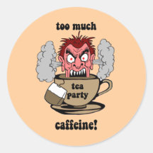 Anti tea party stickers