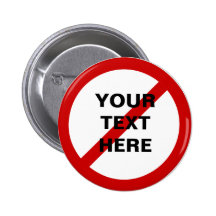 Anti- Template Circle with Slash Button