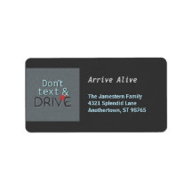 Anti Texting Address Labels