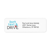 Anti Texting Return Address Labels