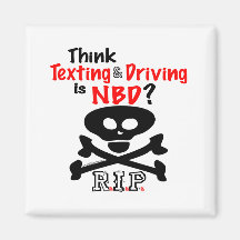 Anti-Texting While Driving Magnet