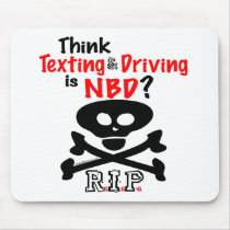 Anti-Texting While Driving mousepads by drivesafe Anti-Texting While Driving mousepads