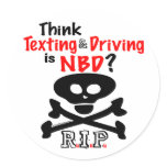 Anti-Texting While Driving stickers