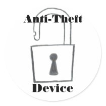 Anti-Theft Device Lock Sticker