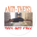 Anti Theist stickers