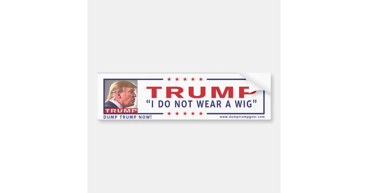 Anti-Trump Bumper Sticker | Zazzle