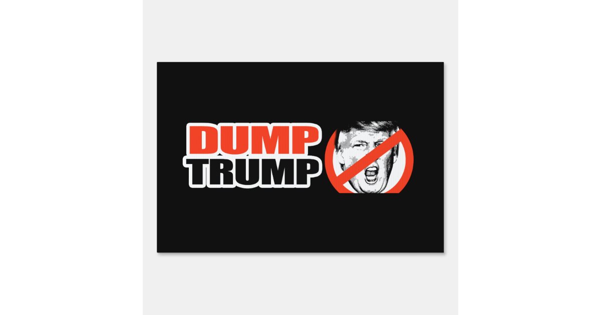 Anti Trump Dump Trump Png Sign Zazzle