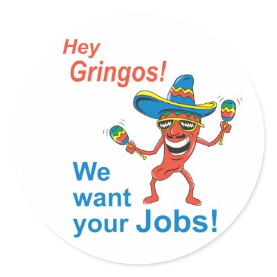 Anti Undocumented Alien Jobs Stickers by ICE_Store