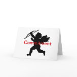 Anti-Valentine Black Cupid Commitment Card