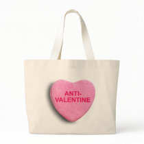 ANTI-VALENTINE CANDY HEART TOTE BAGS