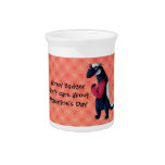 Anti Valentine Honey Badger - custom txt - Beverage Pitchers