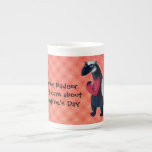Anti Valentine Honey Badger - custom txt - Bone China Mugs