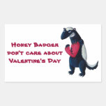 Anti Valentine Honey Badger Stickers