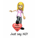Anti-Valentine Just Say No t-shirts