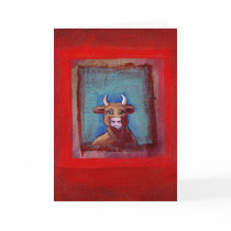 Anti-valentine Mad Cow sad upset emotional art cards