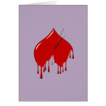 Anti-Valentine Shot in the Heart card