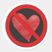Anti-Valentine Sign stickers