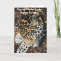 Anti Valentine's Day card - leopard never changes card