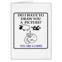 Anti-Valentine's Day card: Pictionary theme Loser by boardgamebeast Anti-Valentine's Day card: Pictionary theme Loser