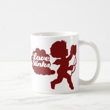 Anti-valentines day Cupid Coffee Mugs