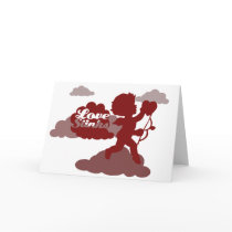anti-valentines day Cupid Love stinks Greeting Card