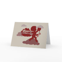Anti-Valentines Day Cupid Love Stinks Greeting Card