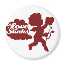 Anti-valentines day Cupid Magnets