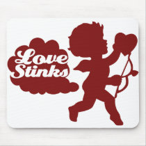 Anti-valentines day Cupid Mouse Pads